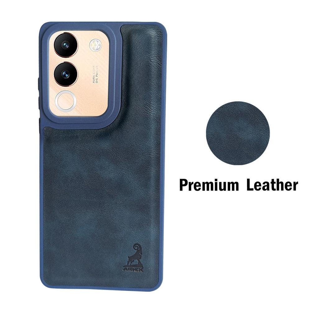 Aibex Shield Back Cover For Vivo V29E 5G | Vegan Leather - Aibex