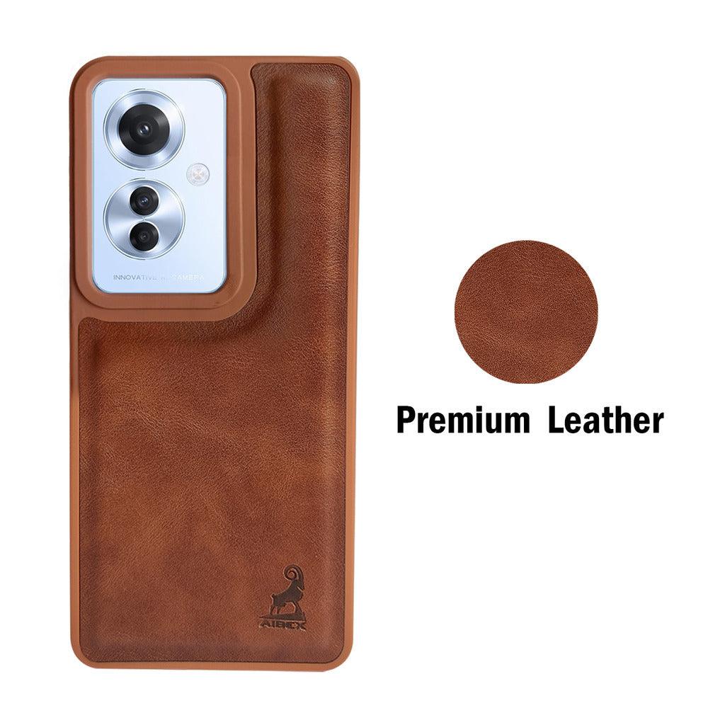 Aibex Shield Back Cover For Oppo F25 Pro 5G | Vegan Leather - Aibex