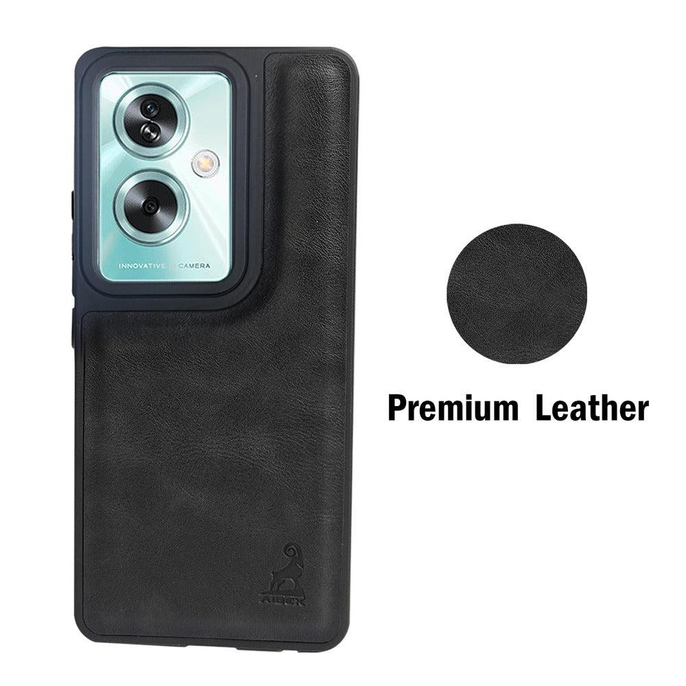 Aibex Shield Back Cover For Oppo A79 5G | Vegan Leather - Aibex