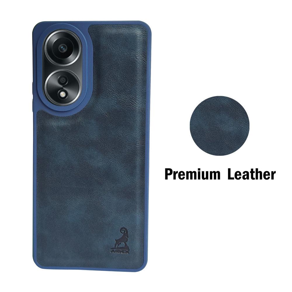 Aibex Shield Back Cover For Oppo A58 4G | Vegan Leather - Aibex