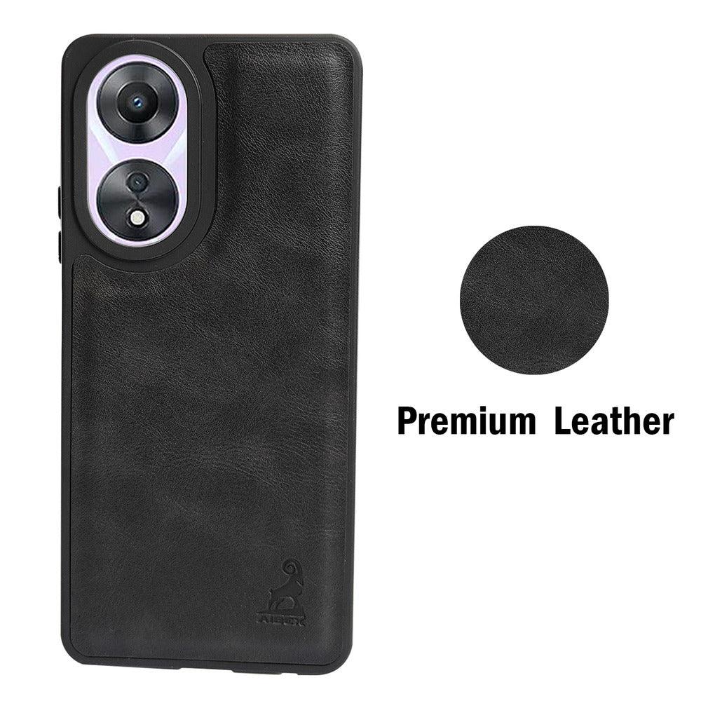 Aibex Shield Back Cover For Oppo A78 5G | Vegan Leather - Aibex
