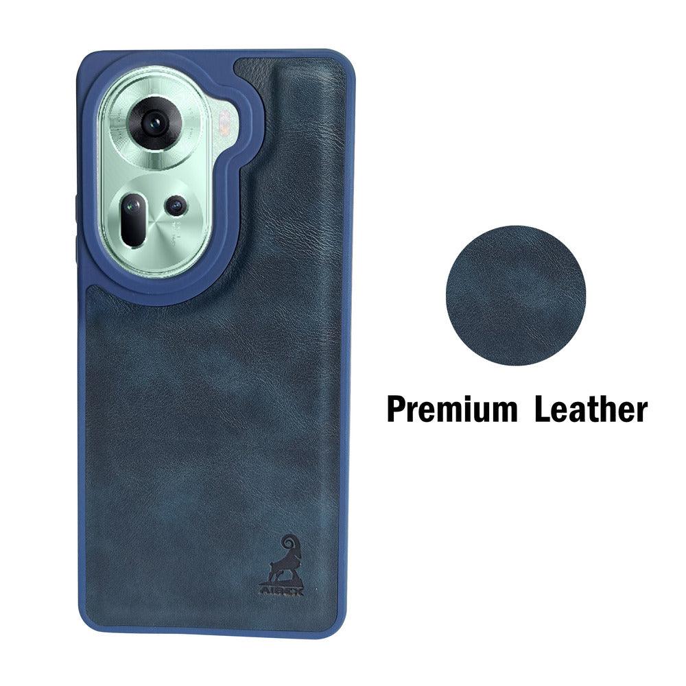 Aibex Shield Back Cover For Oppo Reno 11 5G | Vegan Leather - Aibex