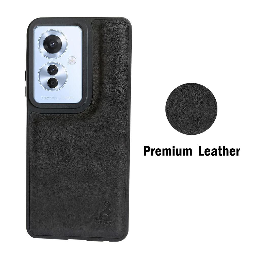 Aibex Shield Back Cover For Oppo F25 Pro 5G | Vegan Leather - Aibex