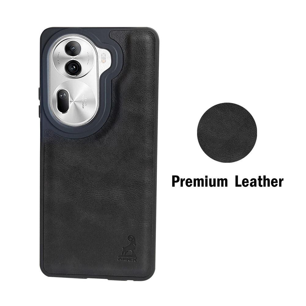 Aibex Shield Back Cover For Oppo Reno 11 Pro | Vegan Leather - Aibex