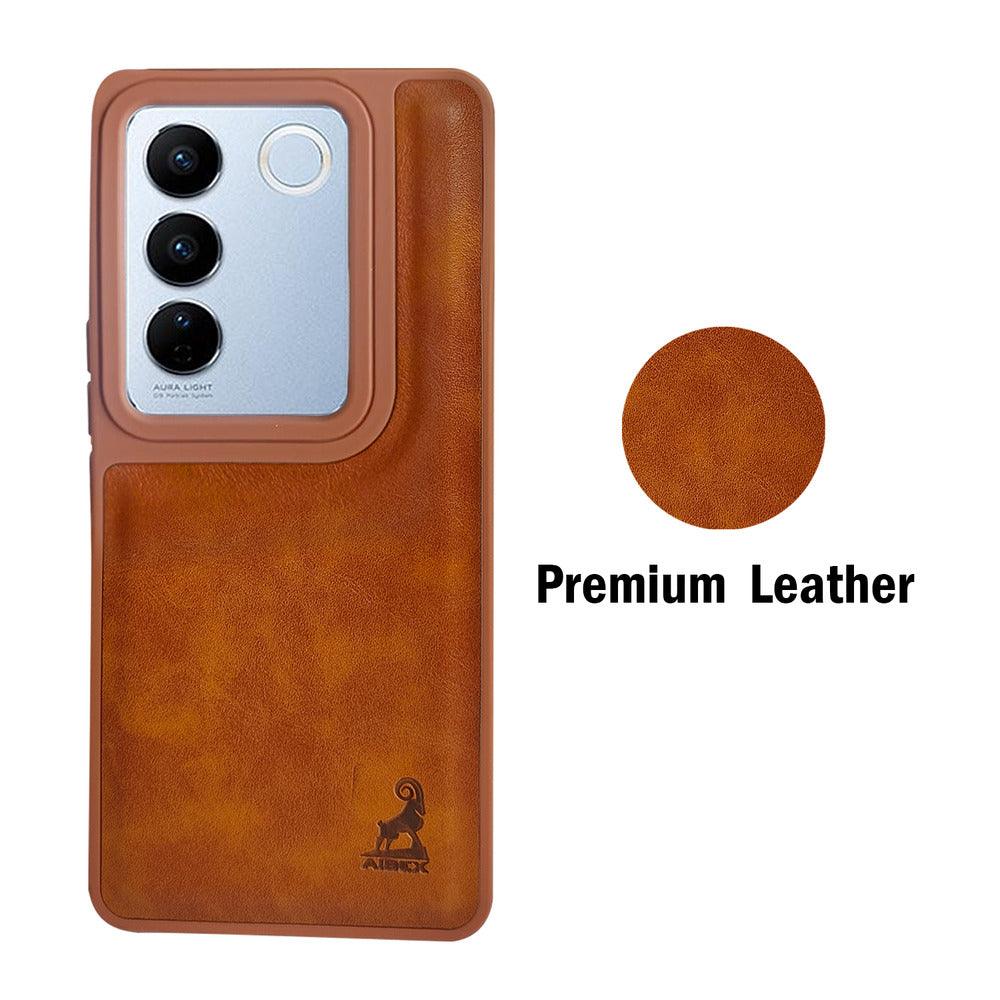 Aibex Shield Back Cover For Vivo 27 Pro | Vegan Leather - Aibex
