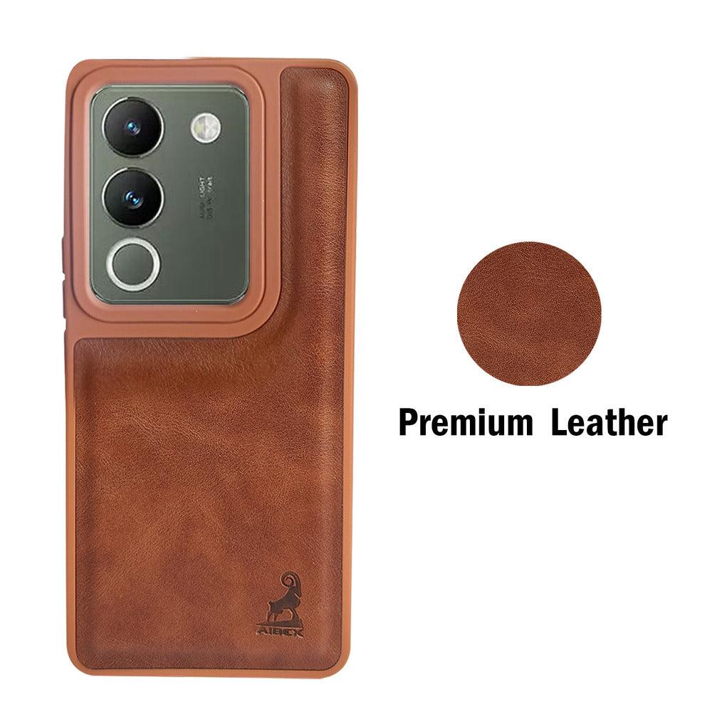 Aibex Shield Back Cover For Vivo Y200 5G | Vegan Leather - Aibex