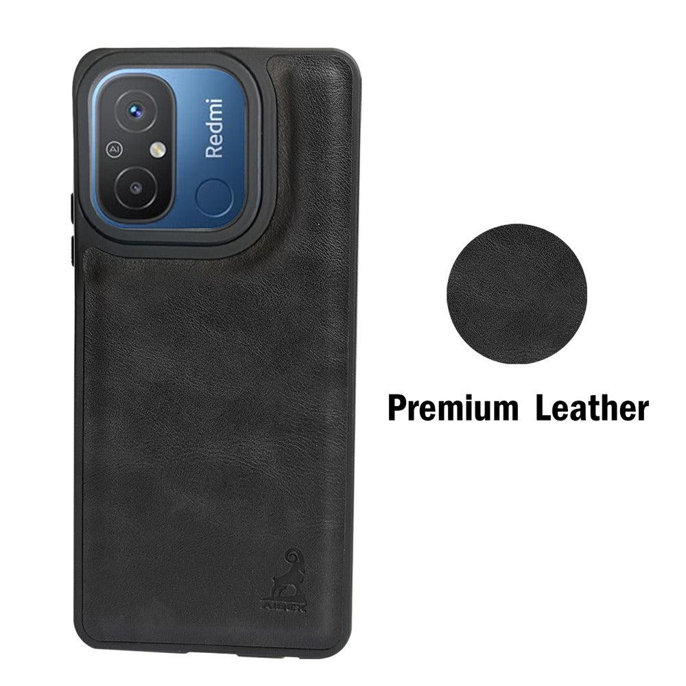 Aibex Shield Back Cover For Xiaomi Redmi 12C | Vegan Leather - Aibex