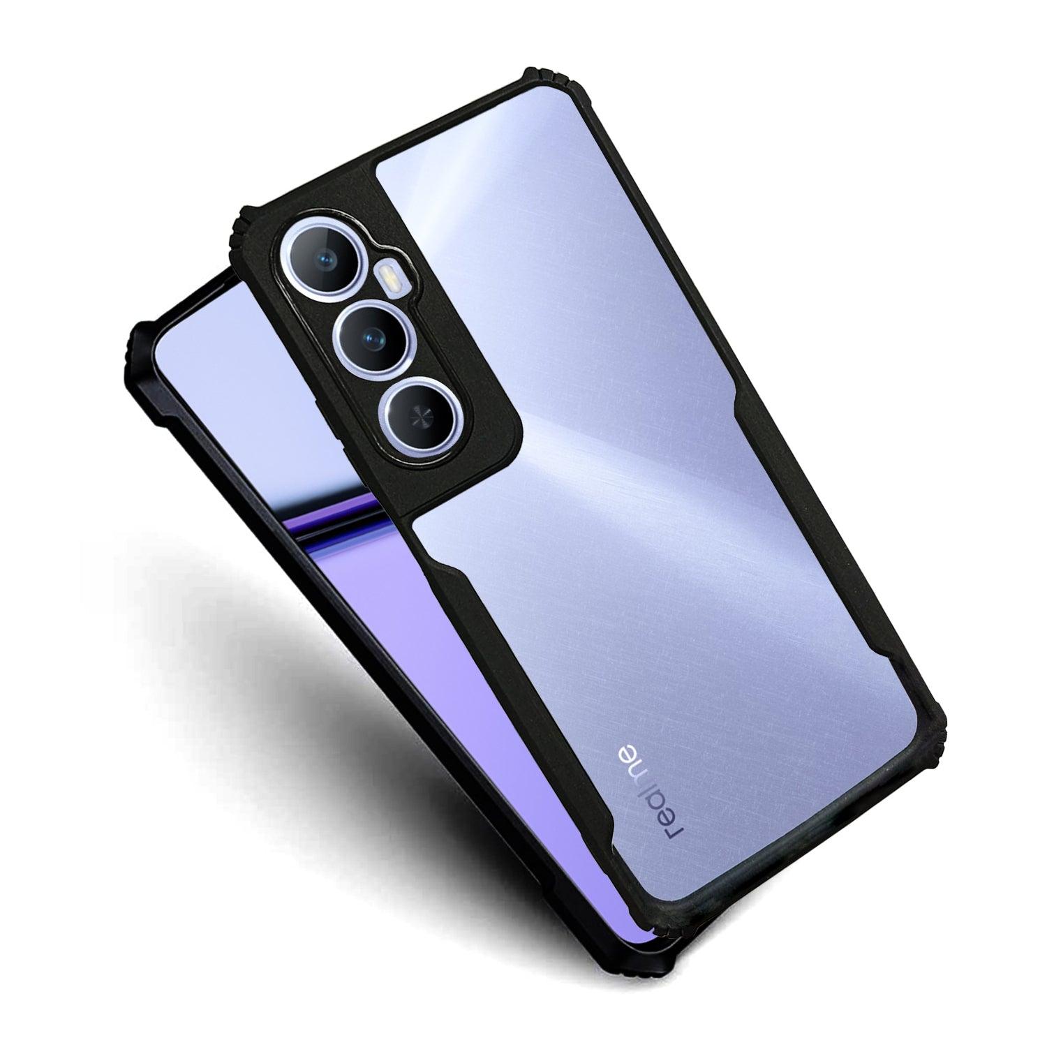 AIBEX Crystal Clear Back Cover Case for Realme C65 | Shock Proof Design | Transparent Back Cover Case - Aibex