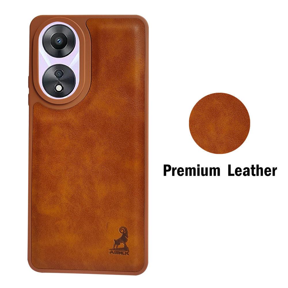 Aibex Shield Back Cover For Oppo A78 5G | Vegan Leather - Aibex