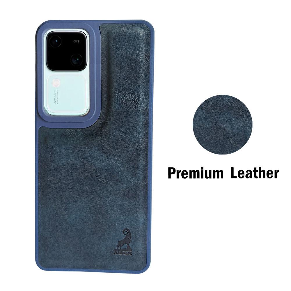 Aibex Shield Back Cover For Vivo V30 5G / Vivo V30 Pro 5G | Vegan Leather - Aibex