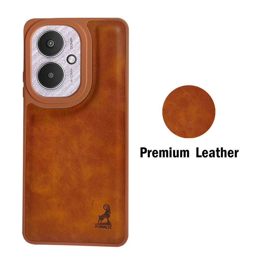 Aibex Shield Back Cover For Xiaomi Redmi 13C 5G | Vegan Leather - Aibex