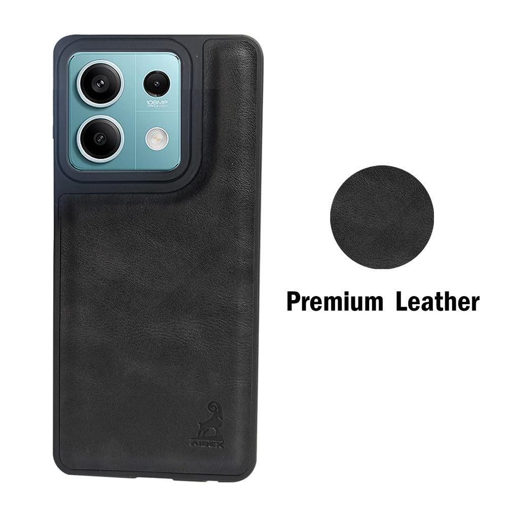 Aibex Shield Back Cover For Xiaomi Redmi Note 13 5G | Vegan Leather - Aibex