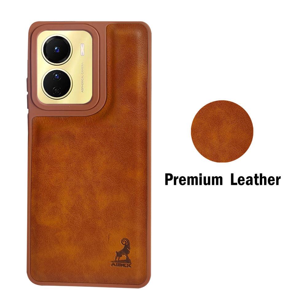 Aibex Shield Back Cover For Vivo Y16 | Vegan Leather - Aibex