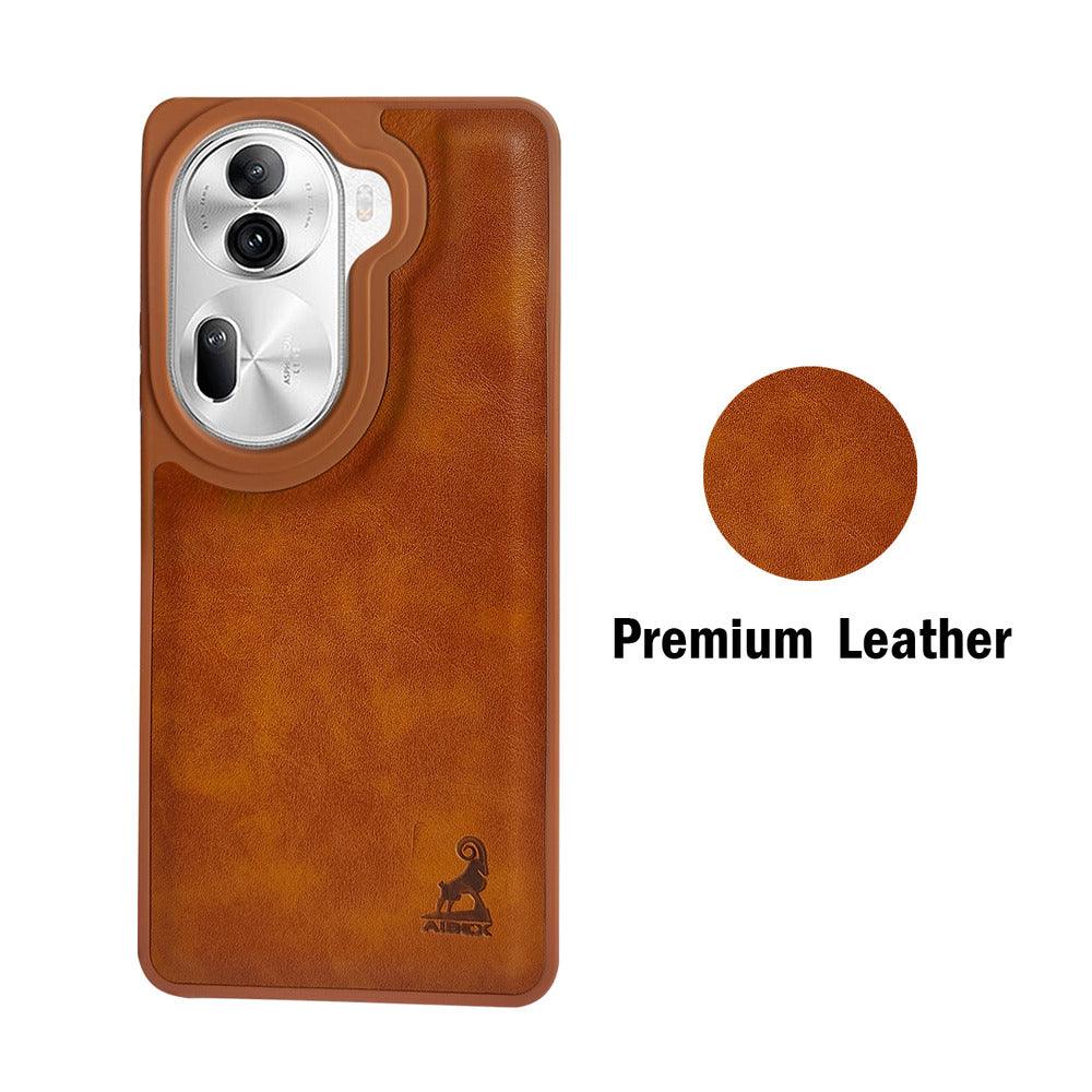 Aibex Shield Back Cover For Oppo Reno 11 Pro | Vegan Leather - Aibex