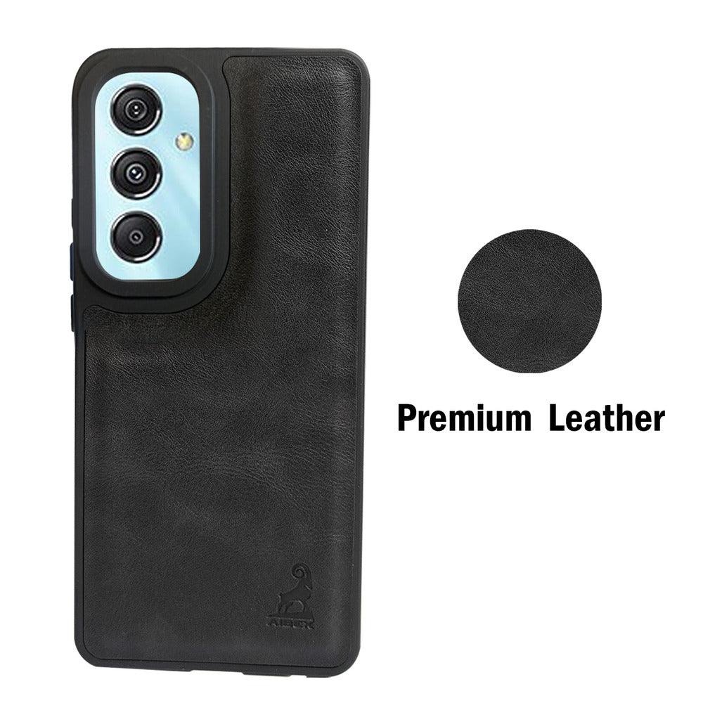Aibex Shield Back Cover For Samsung Galaxy M34 5G / Samsung Galaxy F34 5G | Vegan Leather - Aibex