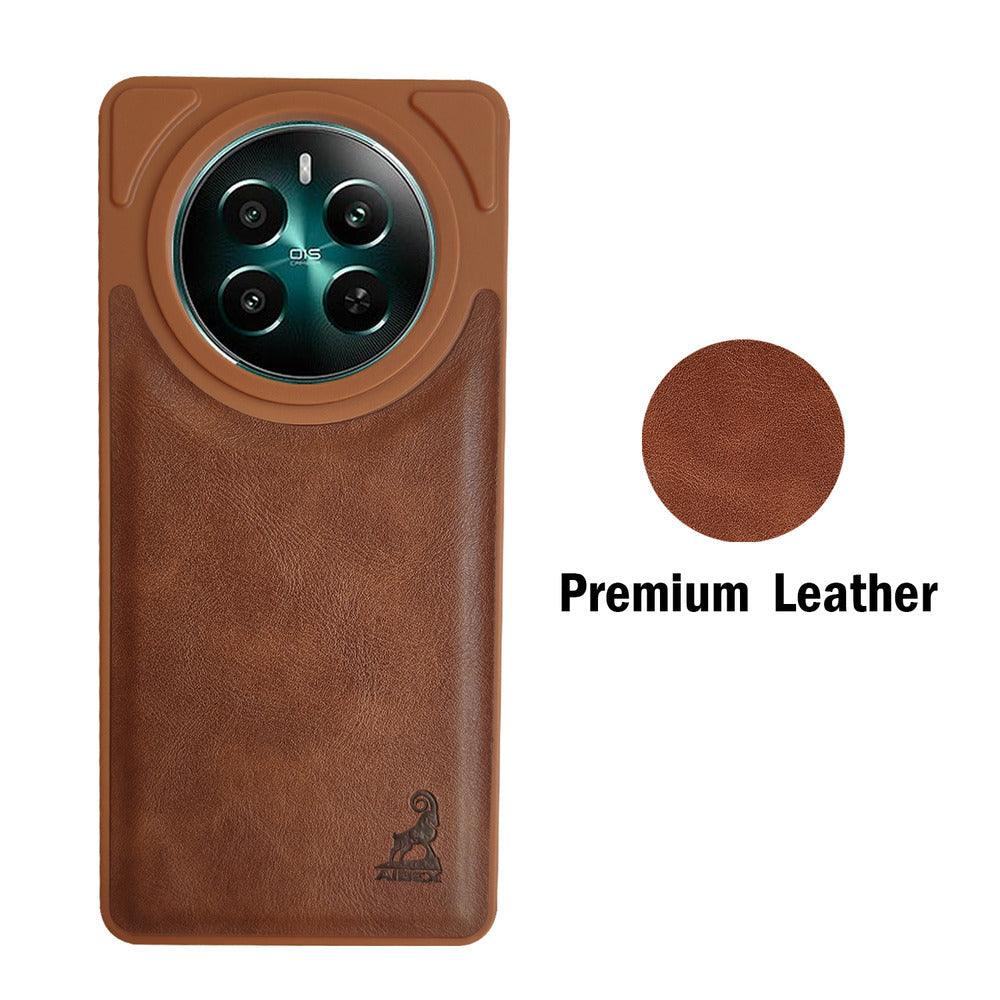 Aibex Shield Back Cover For realme P1 5G / Realme 12 Plus 5G / Realme Narzo 70 Pro 5G | Vegan Leather - Aibex