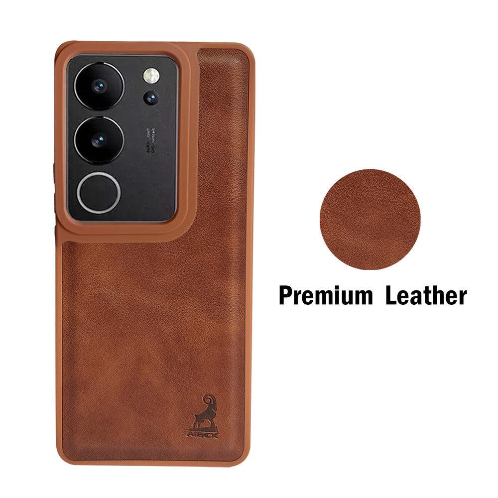 Aibex Shield Back Cover For Vivo V29 Pro 5G | Vegan Leather - Aibex
