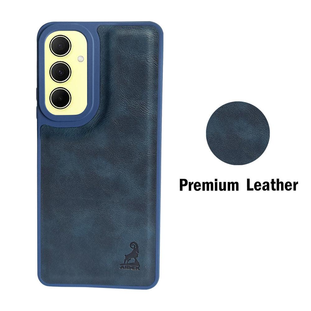 Aibex Shield Back Cover For Samsung Galaxy A35 5G / Samsung Galaxy A55 5G | Vegan Leather - Aibex
