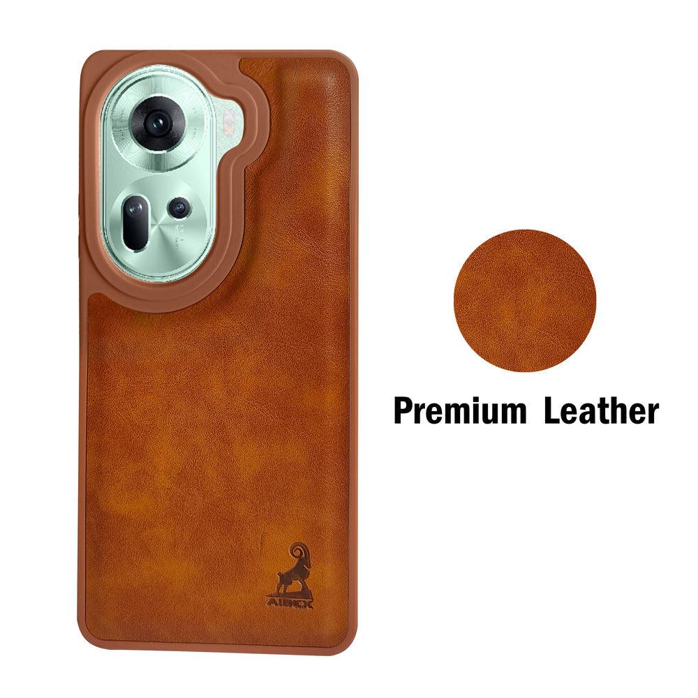 Aibex Shield Back Cover For Oppo Reno 11 5G | Vegan Leather - Aibex