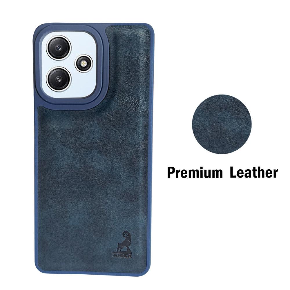Aibex Shield Back Cover For Xiaomi Redmi 12 5G / Poco M6 Pro | Vegan Leather - Aibex