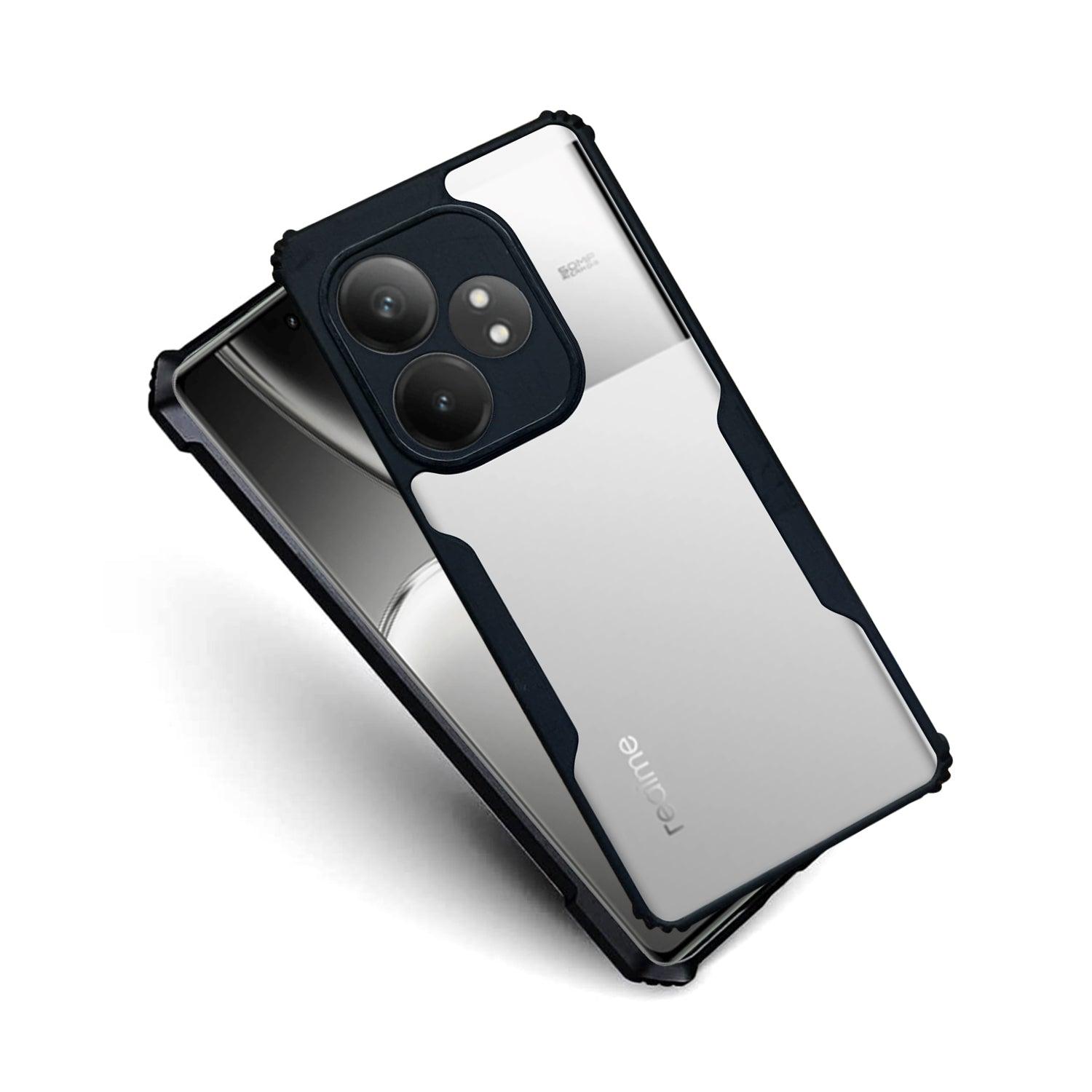 AIBEX Crystal Clear Back Cover Case for Realme Gt 6T | Shock Proof Design | Transparent Back Cover Case - Aibex