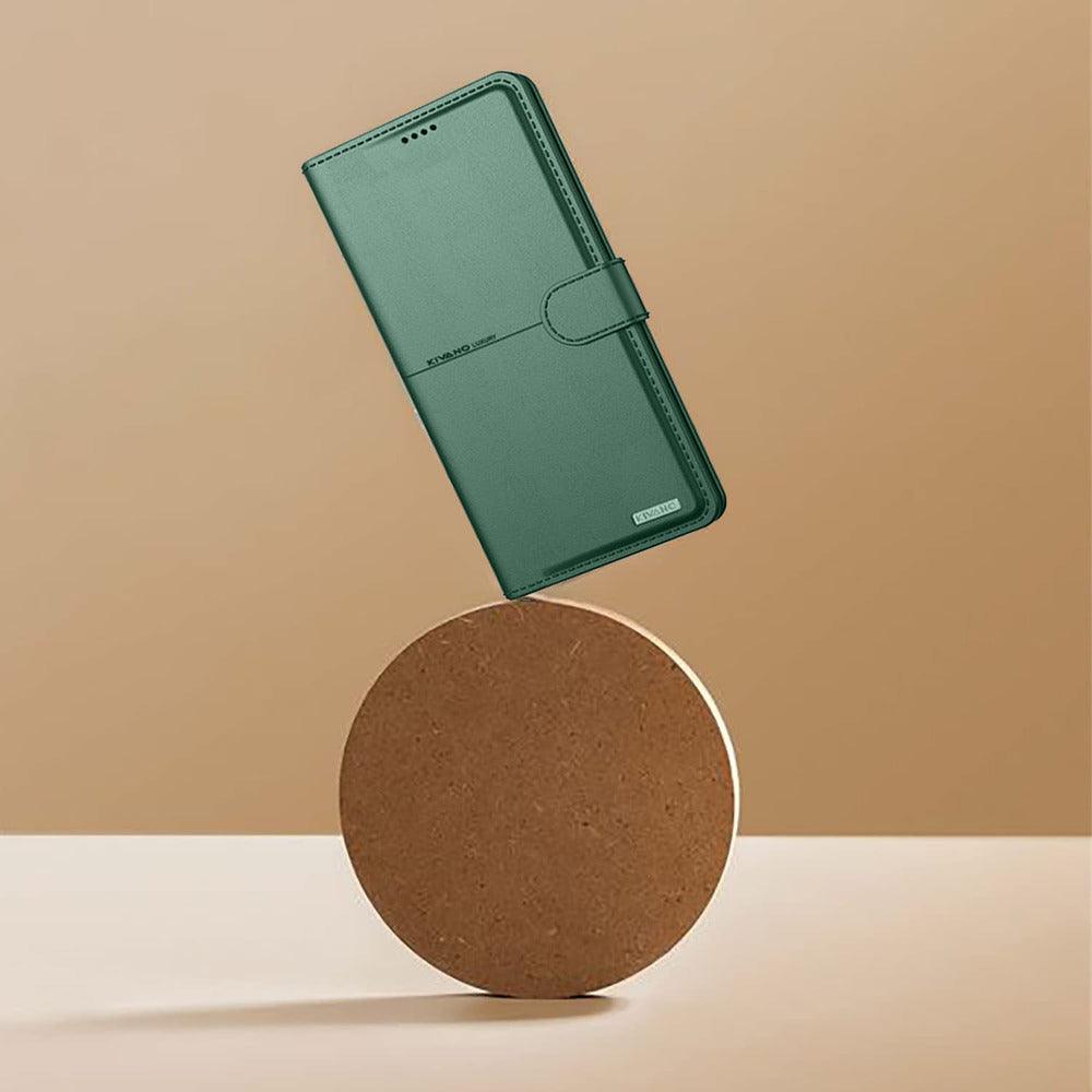 Kivano Compatible with Motorola edge 50 fusion Flip Cover | Leather Finish | Inside Pockets & Inbuilt Stand - Aibex