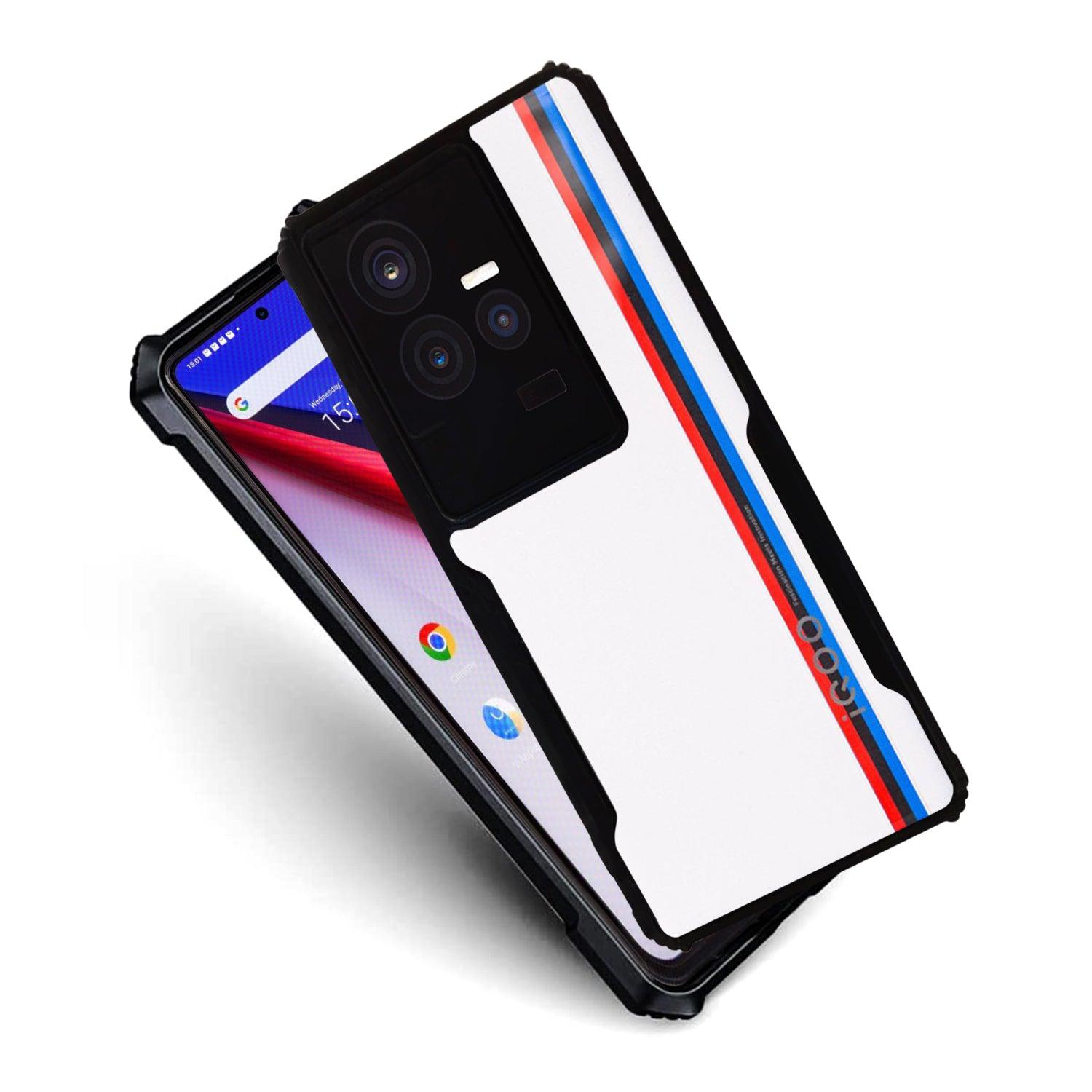 AIBEX Crystal Clear Back Cover Case for Iqoo 11 | Shock Proof Design | Transparent Back Cover Case - Aibex