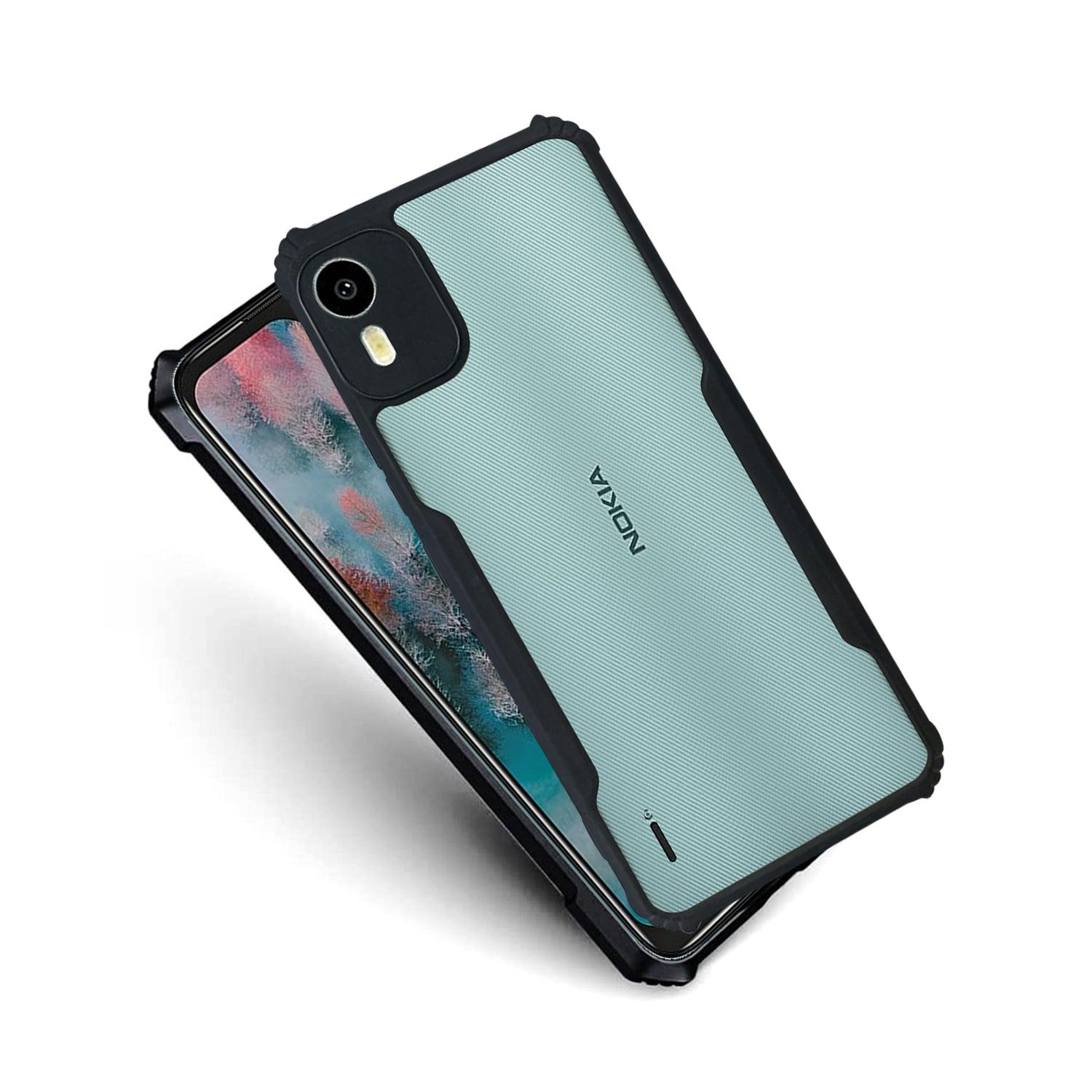 AIBEX Crystal Clear Back Cover Case for Nokia C12 | Shock Proof Design | Transparent Back Cover Case - Aibex