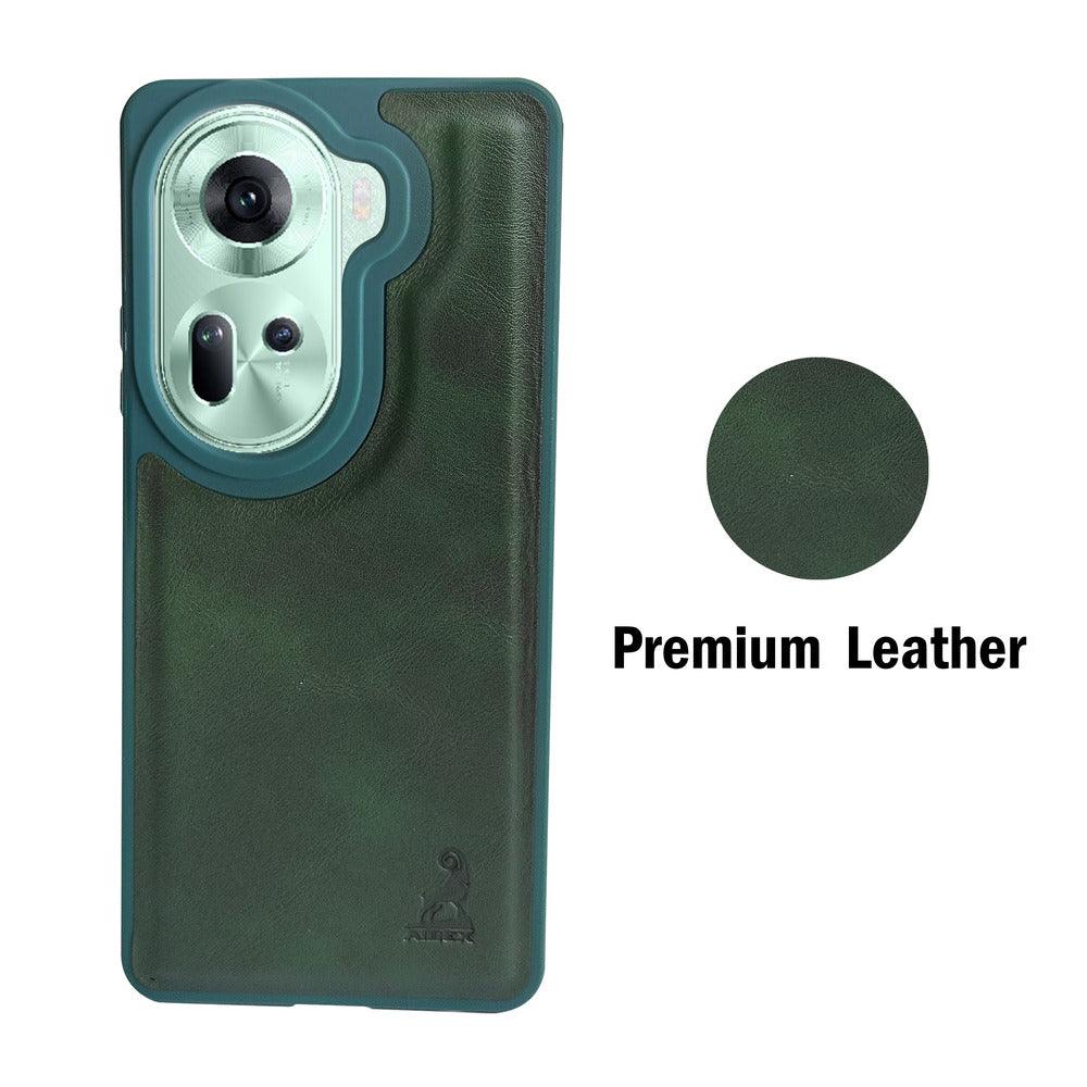 Aibex Shield Back Cover For Oppo Reno 11 5G | Vegan Leather - Aibex
