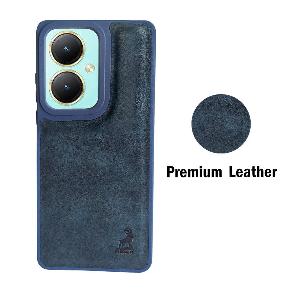 Aibex Shield Back Cover For Vivo Y27 4G | Vegan Leather - Aibex