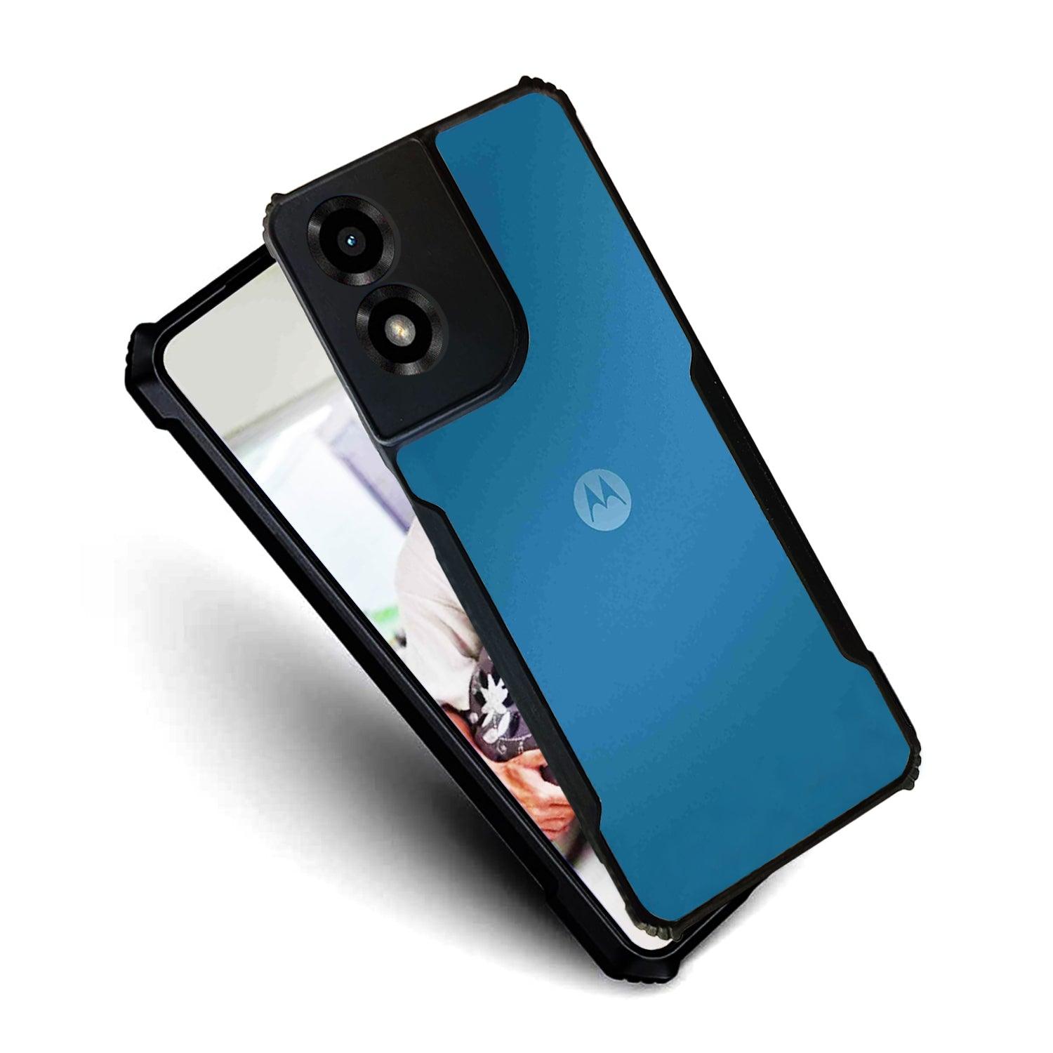 AIBEX Crystal Clear Back Cover Case for Motorola G04 | Shock Proof Design | Transparent Back Cover Case - Aibex