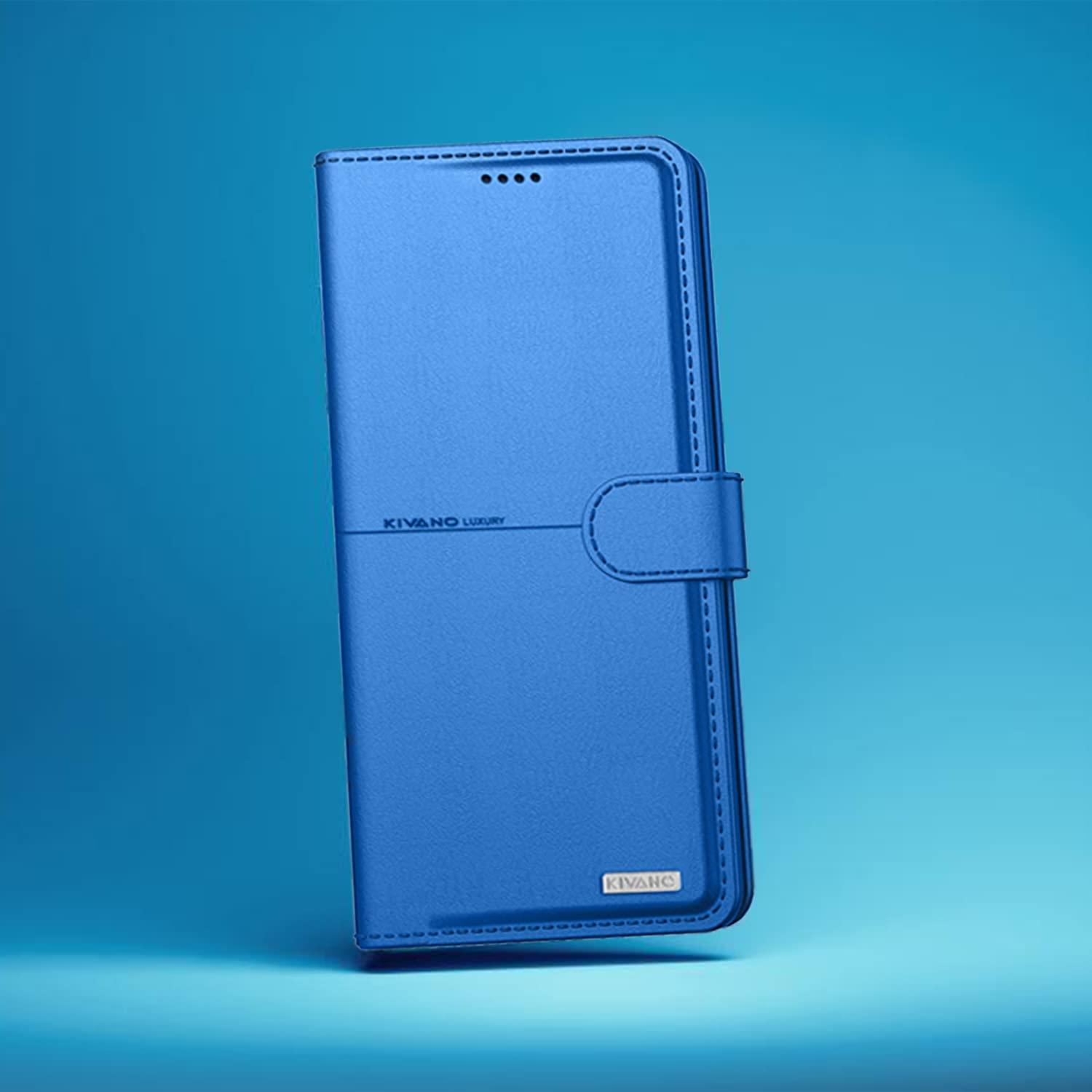 KIVANO Compatible with Realme C61 Flip Cover | Leather Finish | Inside Pockets & Inbuilt Stand | Shockproof Wallet Style Magnetic Closure Back Cover Case - Aibex