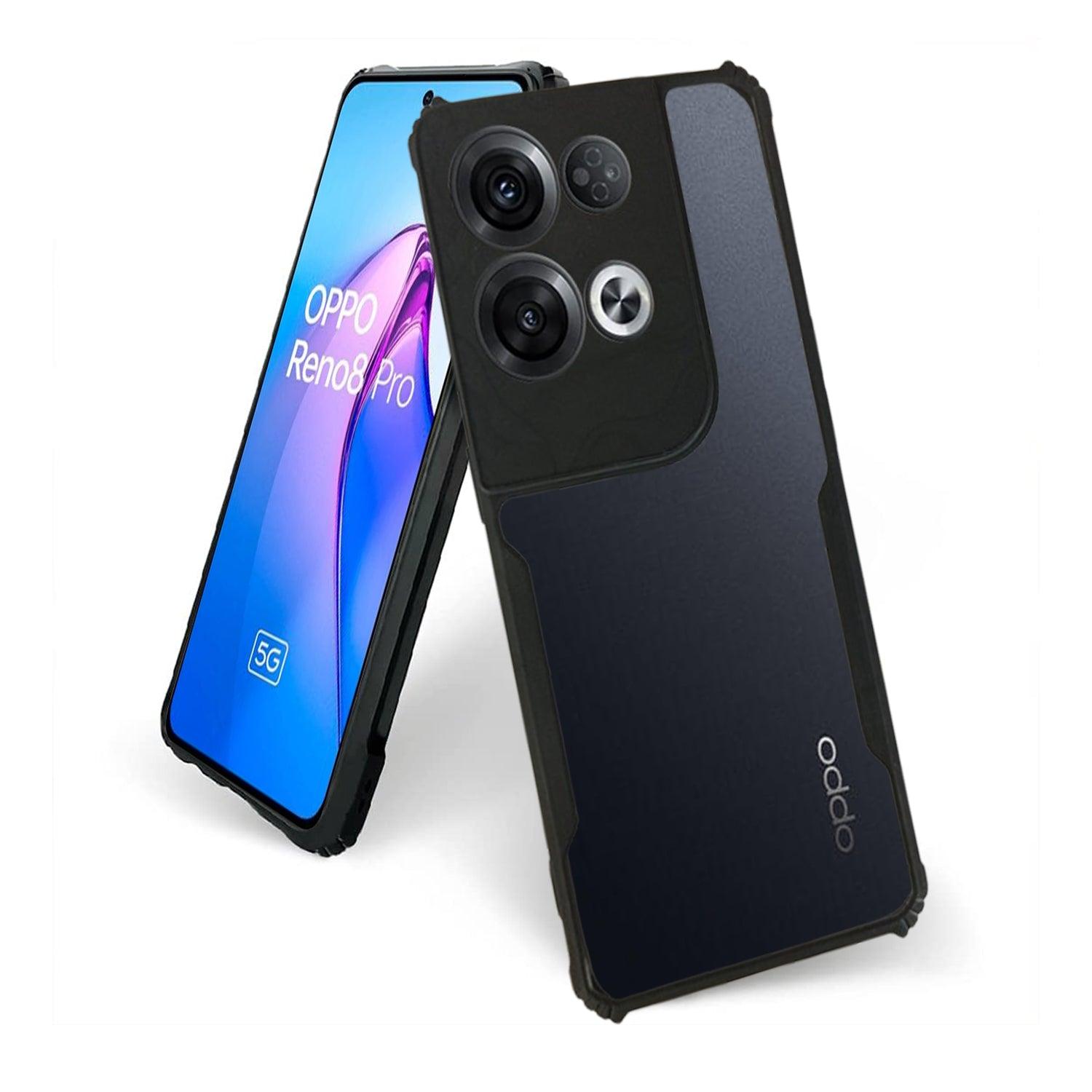 AIBEX Crystal Clear Back Cover Case for Oppo Reno 8 Pro 4G | Shock Proof Design | Transparent Back Cover Case - Aibex