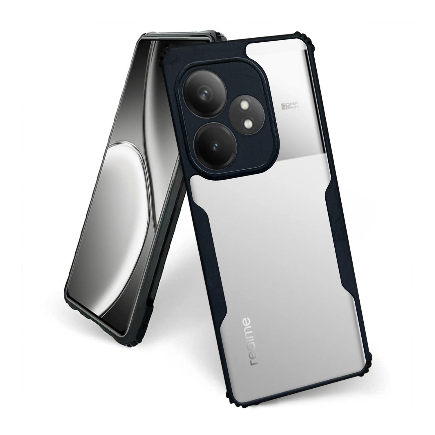 AIBEX Crystal Clear Back Cover Case for Realme Gt 6T | Shock Proof Design | Transparent Back Cover Case - Aibex