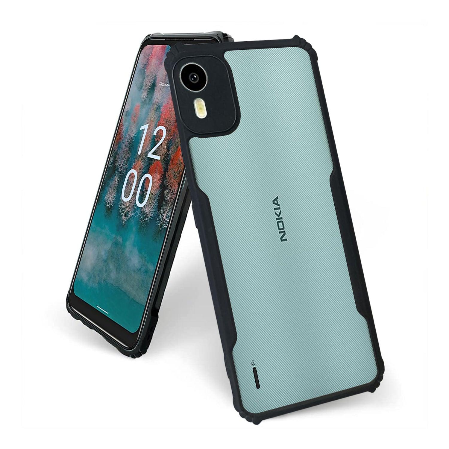 AIBEX Crystal Clear Back Cover Case for Nokia C12 | Shock Proof Design | Transparent Back Cover Case - Aibex
