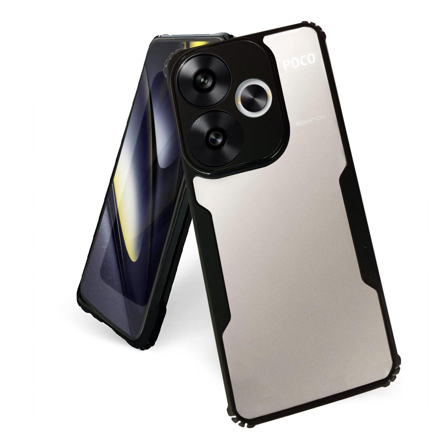 AIBEX Crystal Clear Back Cover Case for Poco F6 | Shock Proof Design | Transparent Back Cover Case - Aibex