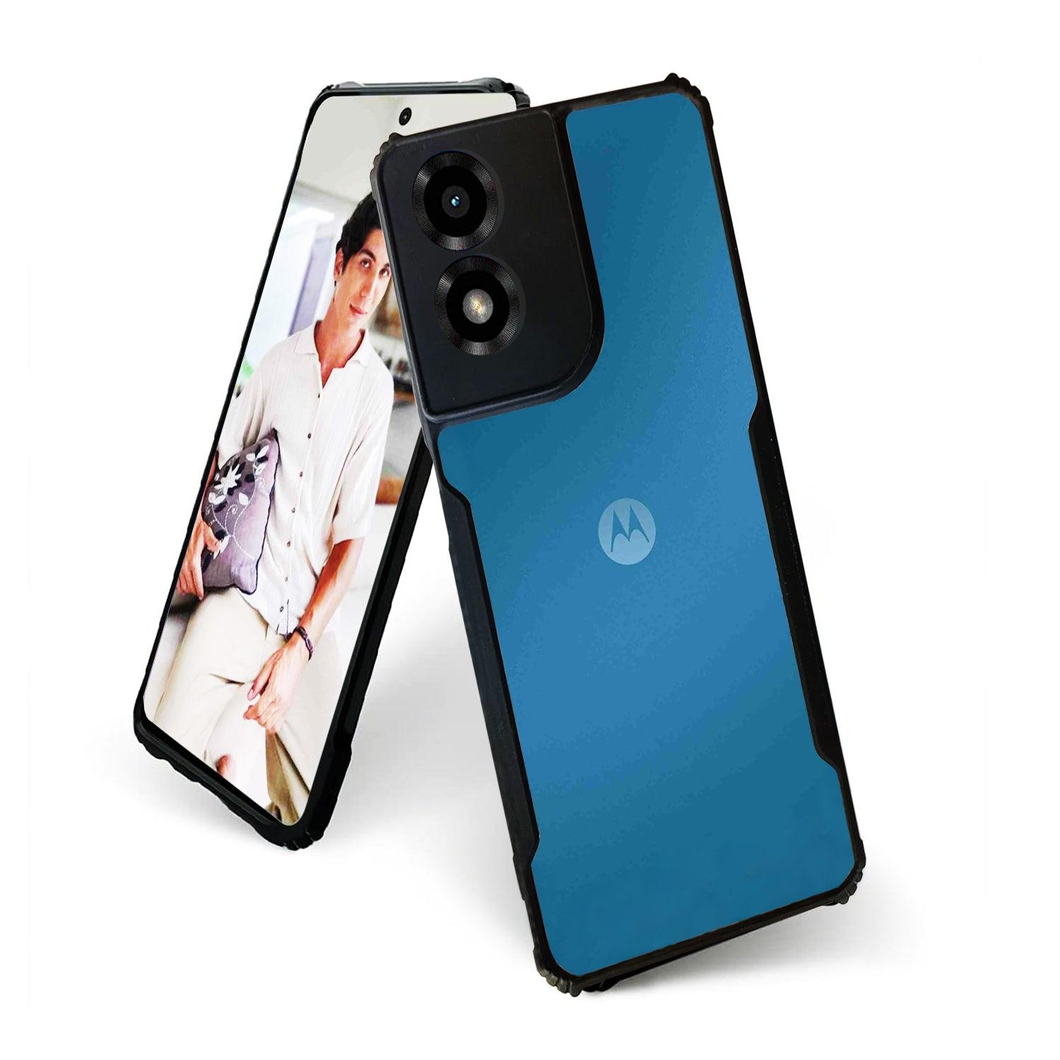 AIBEX Crystal Clear Back Cover Case for Motorola G04 | Shock Proof Design | Transparent Back Cover Case - Aibex