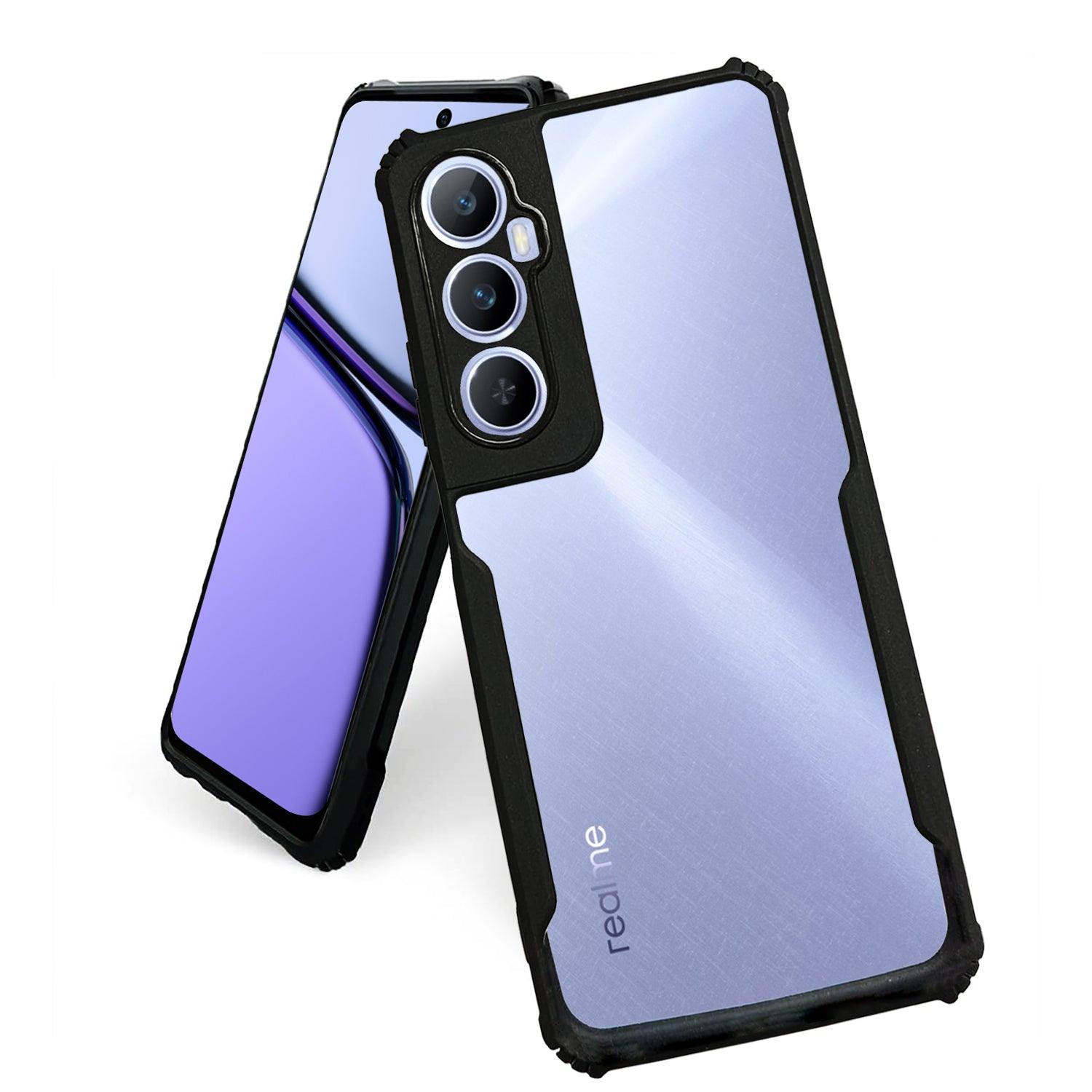 AIBEX Crystal Clear Back Cover Case for Realme C65 | Shock Proof Design | Transparent Back Cover Case - Aibex