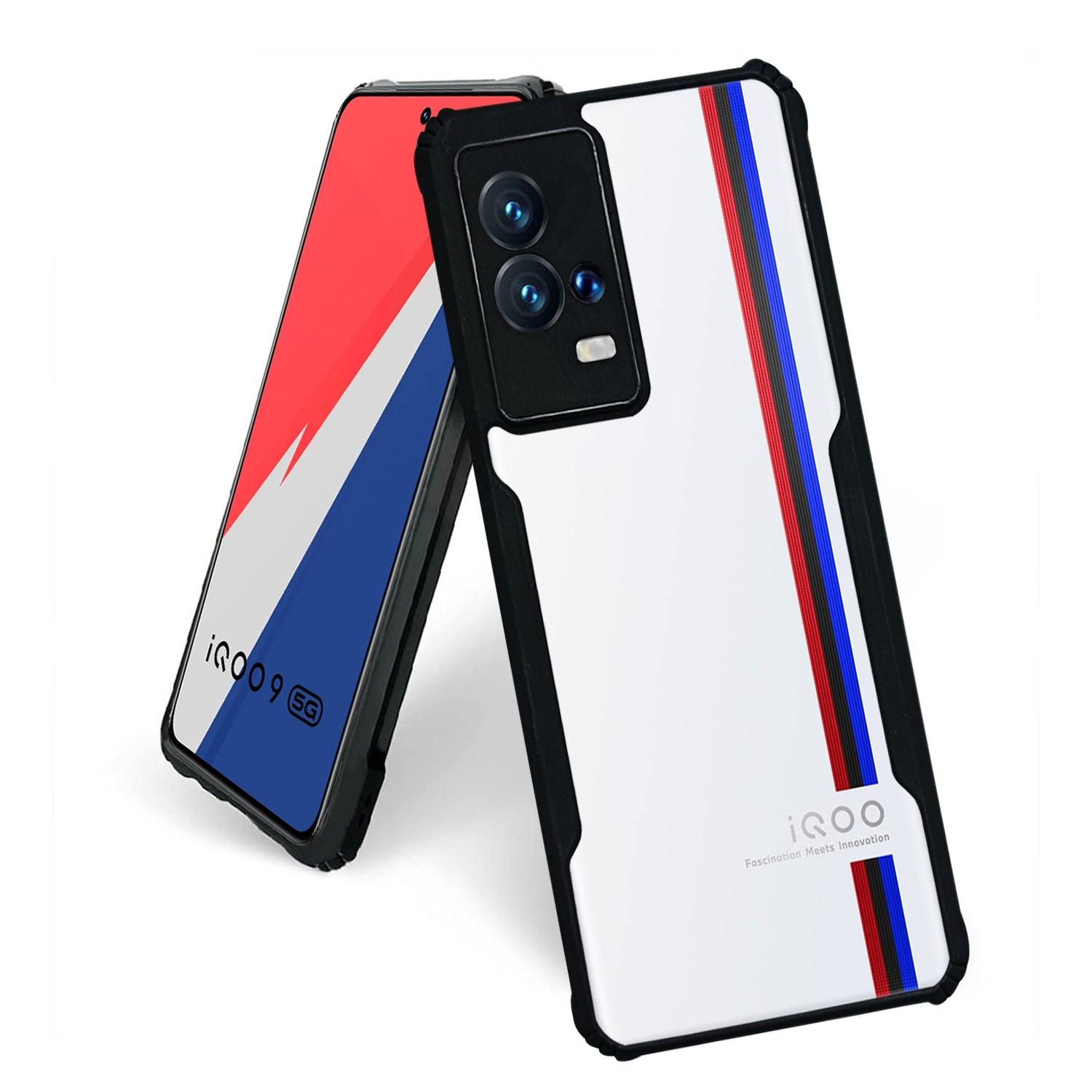 AIBEX Crystal Clear Back Cover Case for Iqoo 9 | Shock Proof Design | Transparent Back Cover Case - Aibex