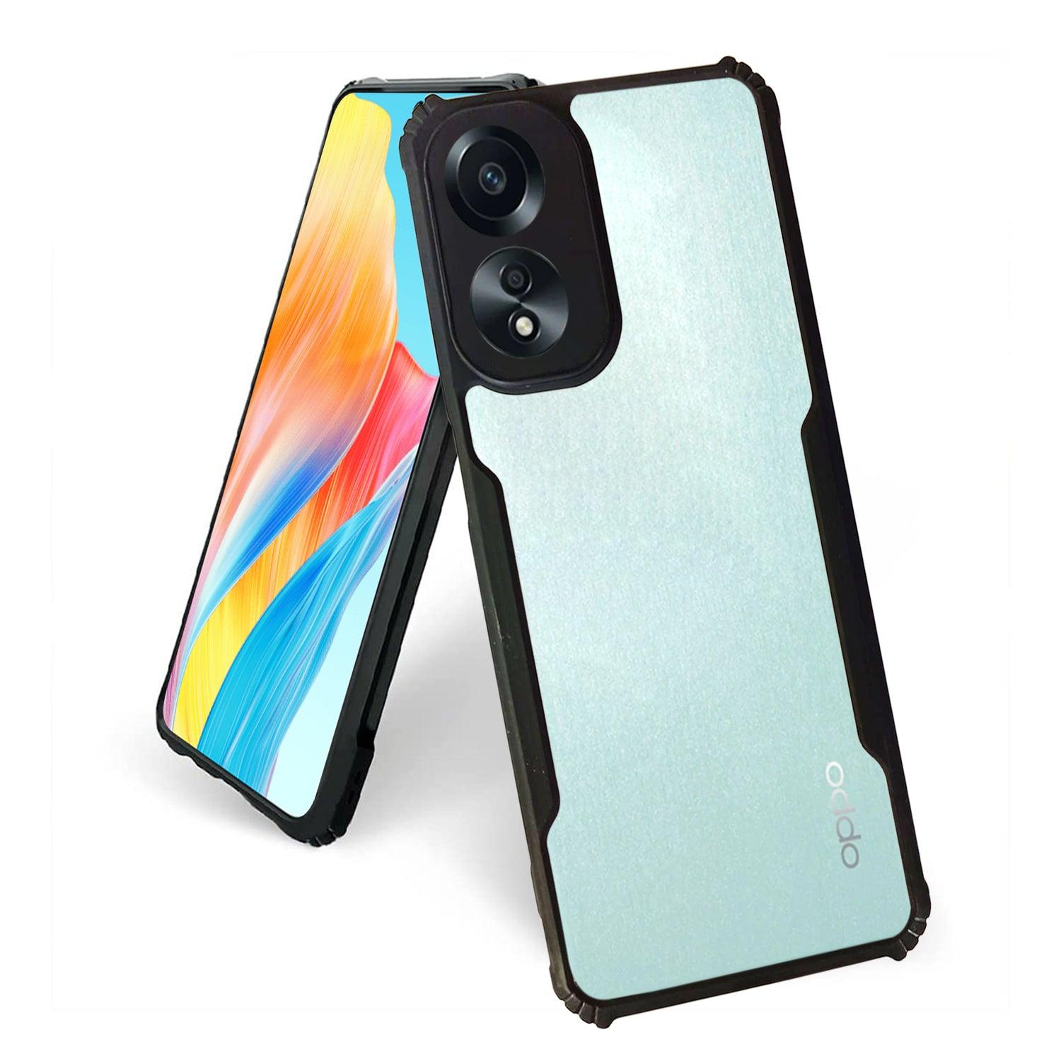 AIBEX Crystal Clear Back Cover Case for Oppo A78 4G | Shock Proof Design | Transparent Back Cover Case - Aibex