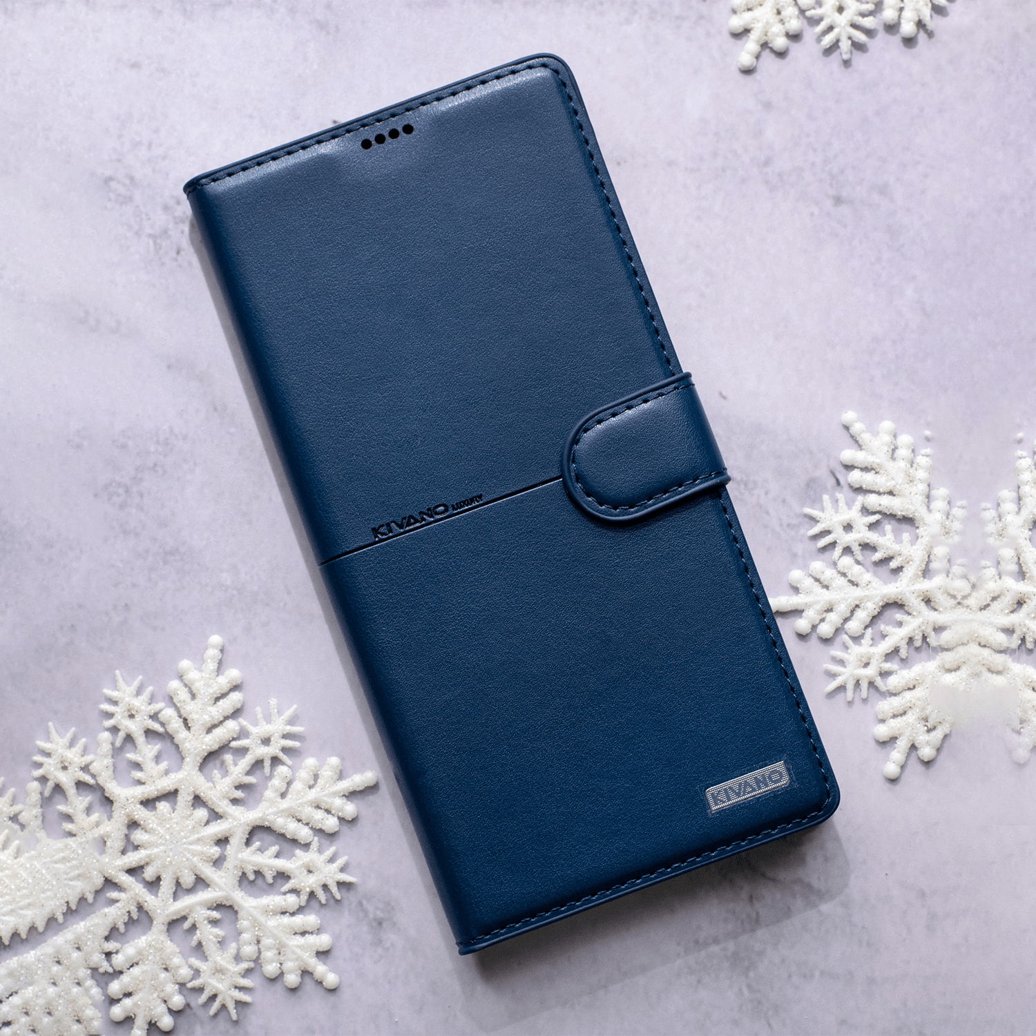 KIVANO Compatible with Realme Narzo N63 5G Flip Cover | Leather Finish | Inside Pockets & Inbuilt Stand | Shockproof Wallet Style Magnetic Closure Back Cover Case - Aibex