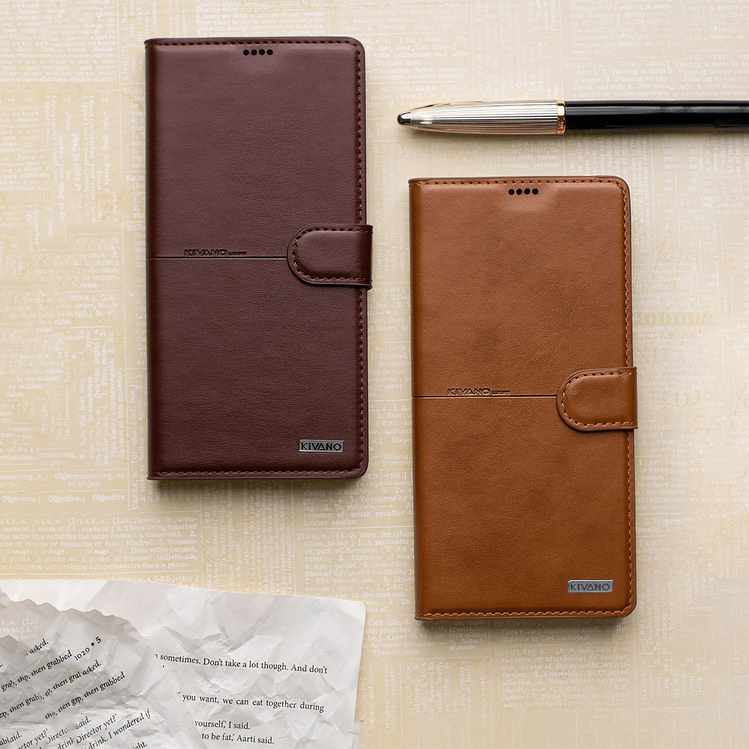 KIVANO Compatible with OnePlus Nord CE 4 Lite Flip Cover | Leather Finish | Inside Pockets & Inbuilt Stand | Shockproof Wallet Style Magnetic Closure Back Cover Case - Aibex