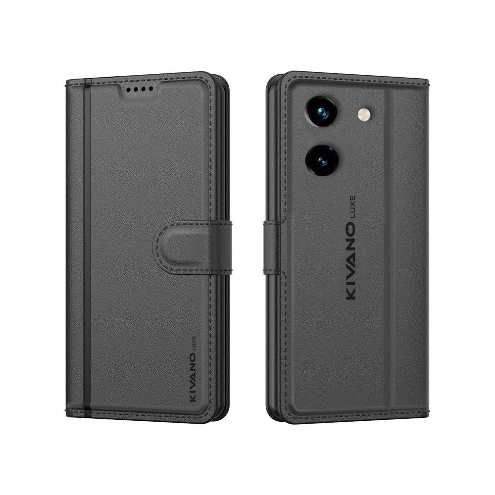 Leather Wallet Case for Vivo Y200 Pro 5G ?Flip Cover with Card Holder, Stand -KIVANO LUXE - Aibex