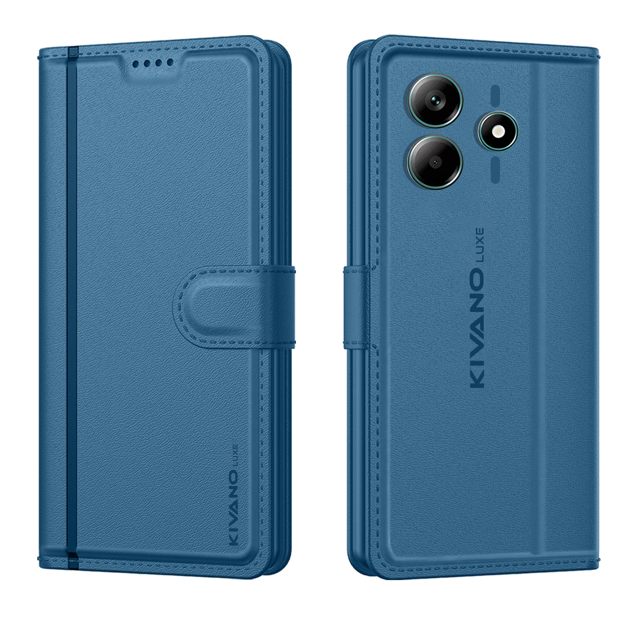 Redmi Note 14 5G Leather Flip Cover & Mobile Card Holder - Kivano Luxe