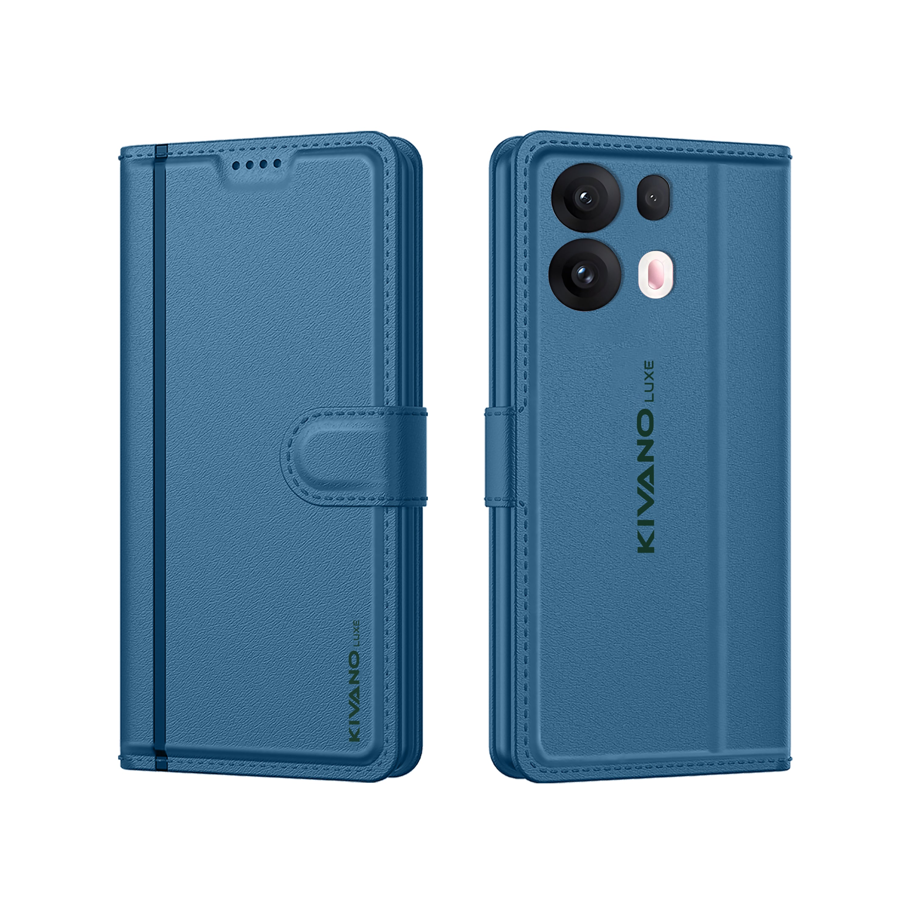 Oppo Reno 13 Pro 5G Leather Wallet Case with Stylish Flip Cover, Card Holder, and Stand KIVANO LUXE