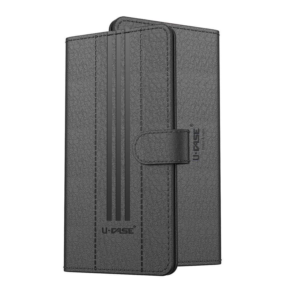 U-CASE Flip Cover for Redmi Note 13 Pro Plus Vegan Foldable Stand & Pocket Magnetic Closure - Aibex