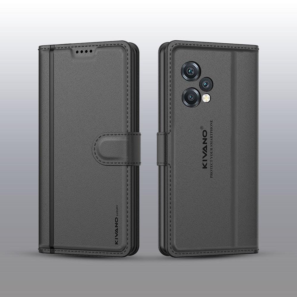 REALME 12 PLUS 5G Leather Flip Cover & Mobile Card Holder - Kivano Luxe - Aibex