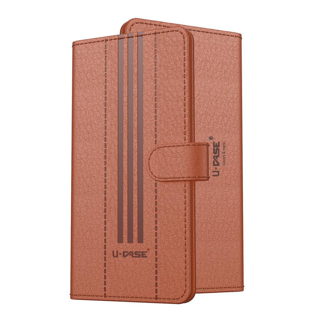 U-CASE Magnetic Flip Cover for Motorola edge 40 NEO Vegan Foldable Stand & Pocket Magnetic Closure - Aibex