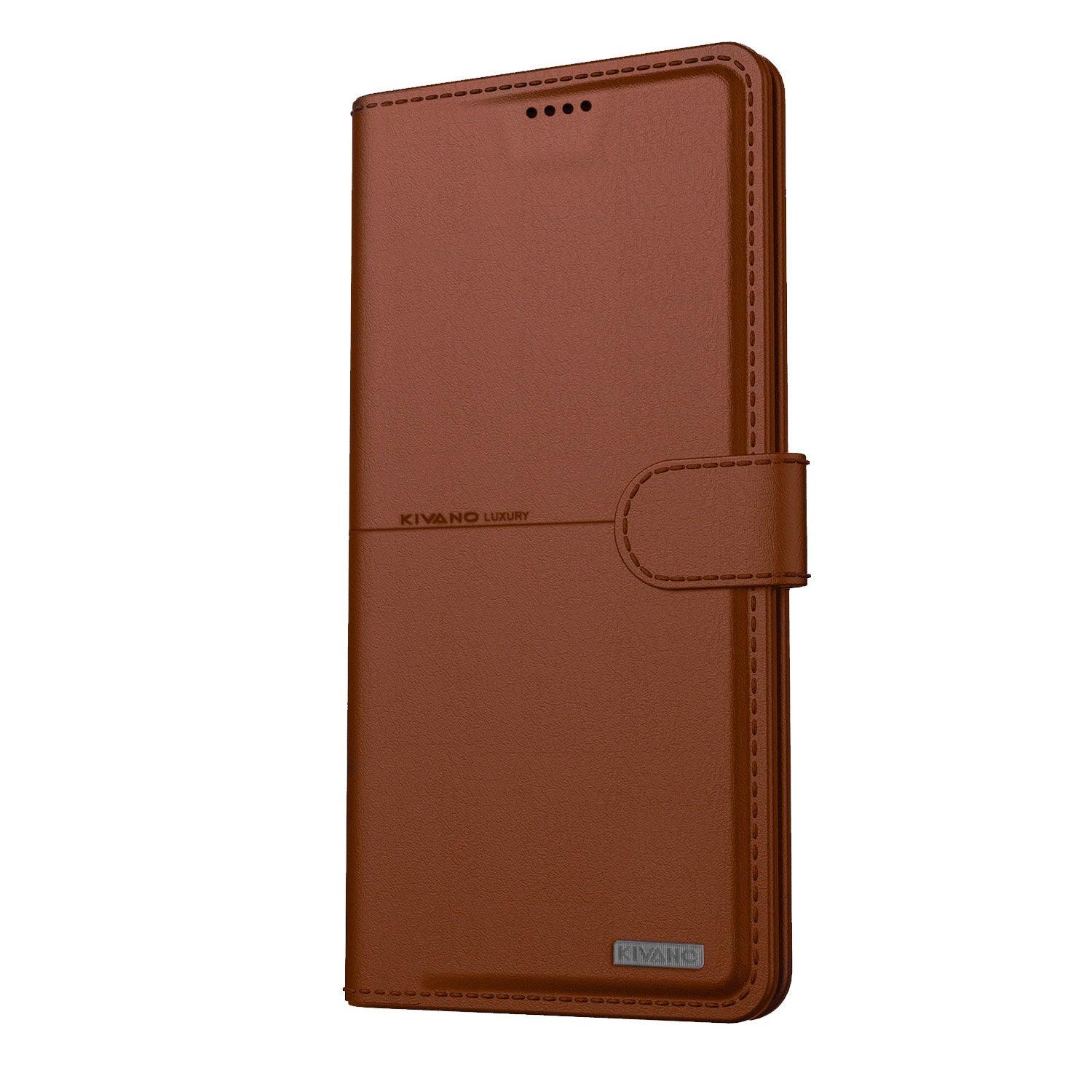 KIVANO Compatible with Iqoo Z9X 5G Flip Cover | Leather Finish | Inside Pockets & Inbuilt Stand | Shockproof Wallet Style Magnetic Closure Back Cover Case - Aibex