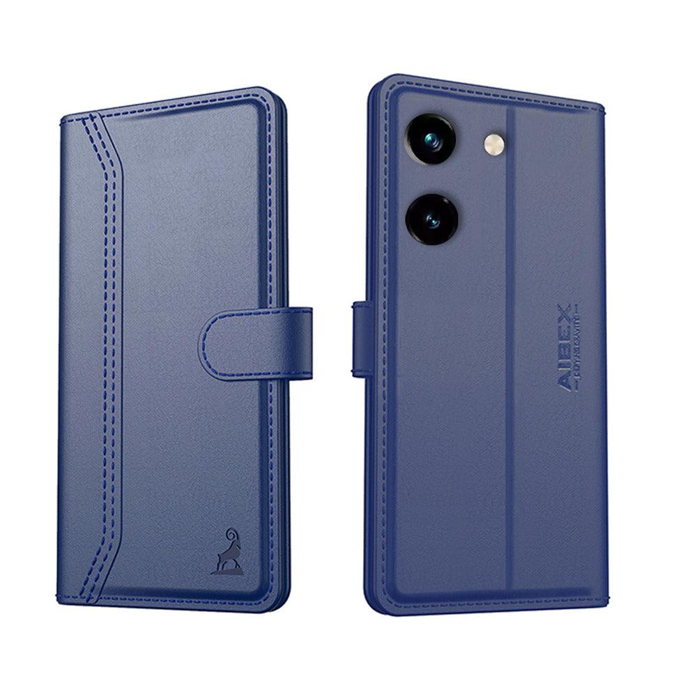 Vivo Y200 Pro 5G Aibex PU Leather Flip Cover Foldable Stand & Pocket Magnetic Closure - Aibex